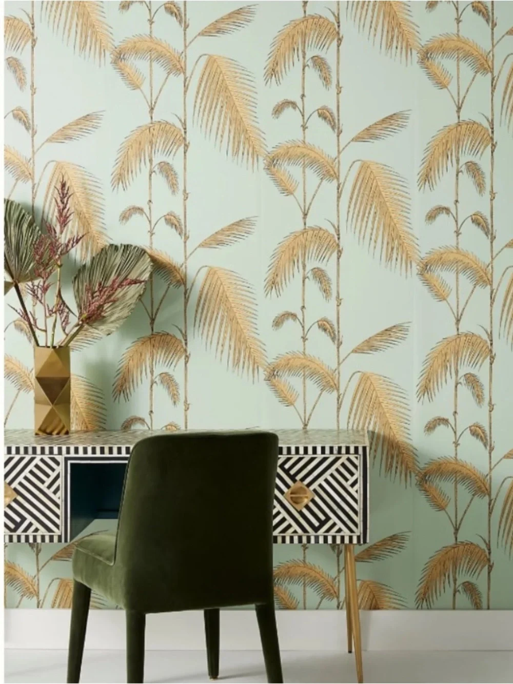 Anthropologie Palm Leaves Wallpaper